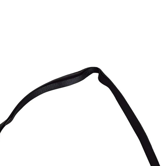 EMPORIO ARMANI - Black Leather Shoulder Bag - Picture 6 of 9